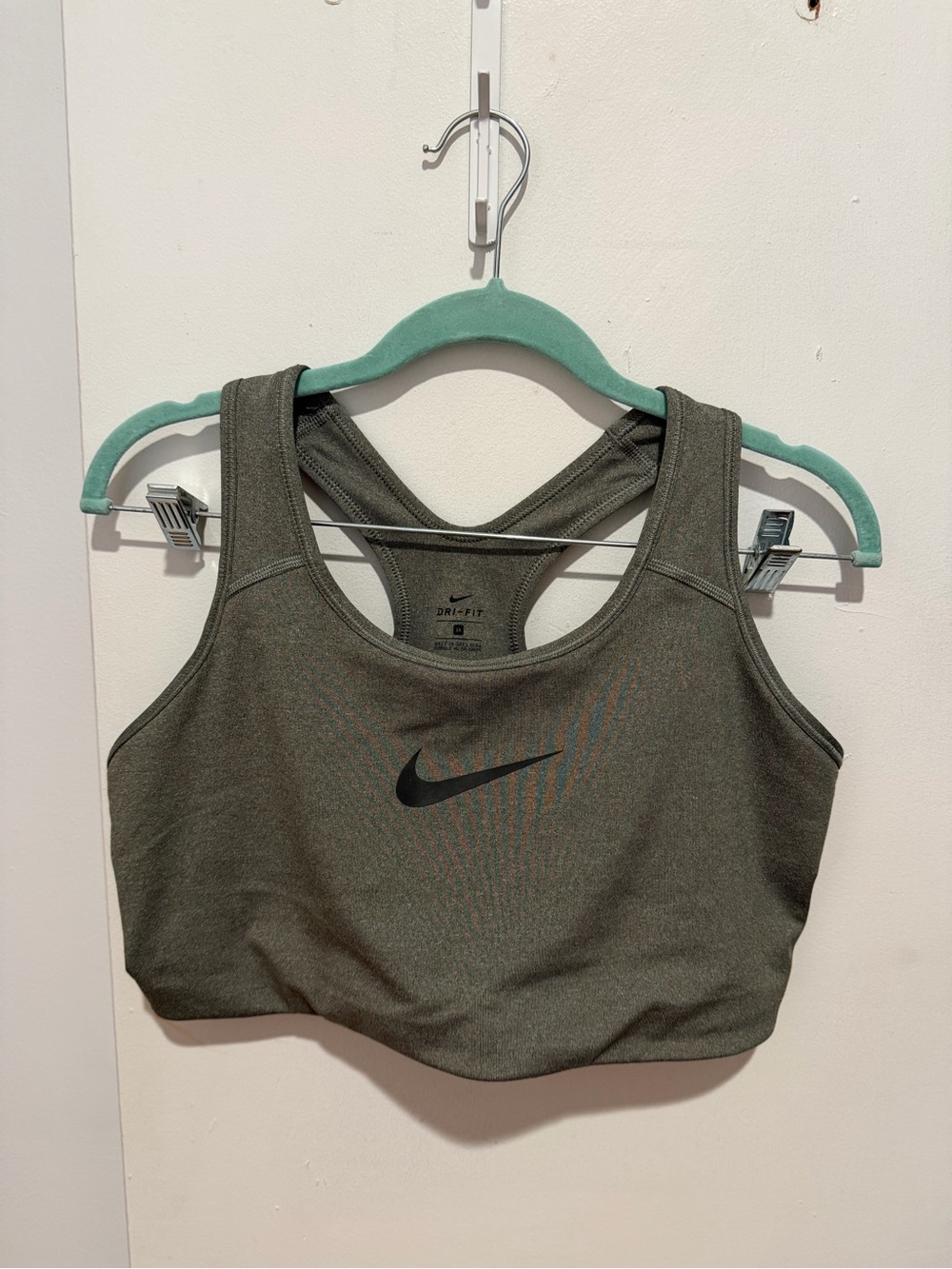 Nike Dri-Fit Grey Racerback Sports Bra